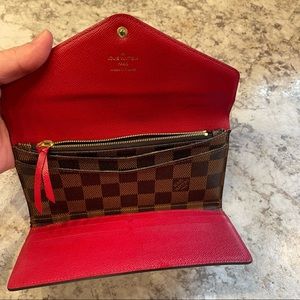 Authentic LV Damier Ebene Josephine Wallet.